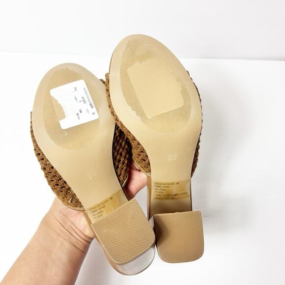 STEVE MADDEN CATALEYA BLOCK WOMEN HEEL SANDALS IN BROWN SIZE 9M NEW NO BOX - Picture 3 of 6